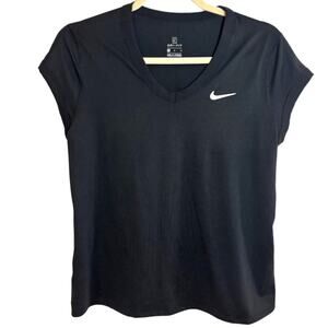 Nike Women’s Black Mesh Back Y2K Sports Top Medium Athletic Gym Workout Yoga